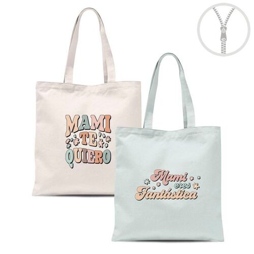 BOLSA ALGODON CON CREMALLERA MAMA 2M HH2827432