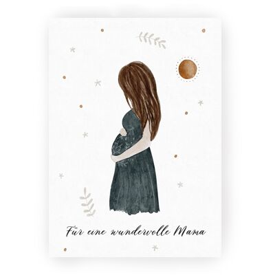 Karte Für eine wundervolle Mama