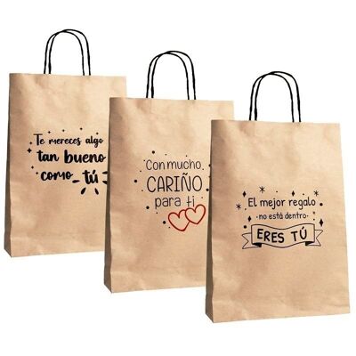 BOLSA PAPEL L MENSAJE CRAFT 3M HH2185554