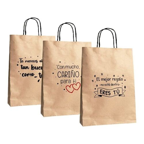 BOLSA PAPEL M MENSAJE CRAFT 3M HH2185553