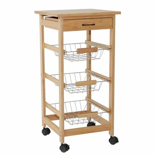 CARRO AUXILIAR COCINA BAMBU -KIT HH259311