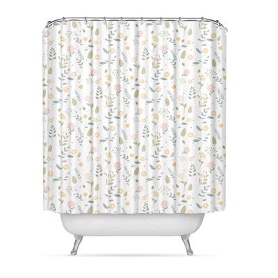 CORTINA BAÑO POLIESTERE FLORES HH22212963