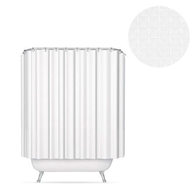 CORTINA BAÑO POLIESTERE BLANCA HH22212976