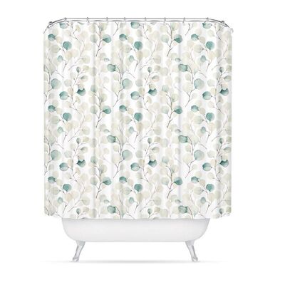 CORTINA BAÑO POLIESTERE HOJAS HH22212968