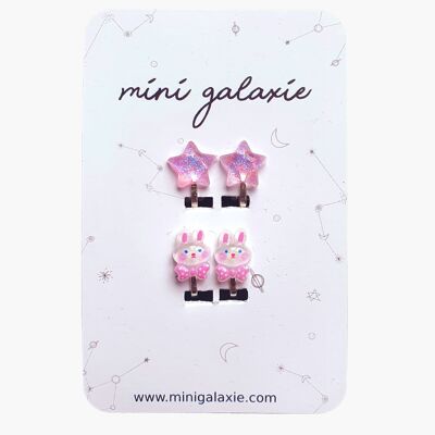 Clip-on earrings for children - SURPRISE Collection 🎁 La vie en Rose 🌸 (random model)