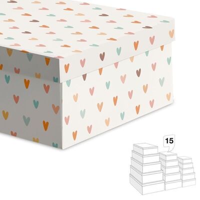 JUEGO 15 CAJAS CORAZONES HH2847549