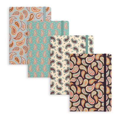 LIBRETA CON GOMMA L PAISLEY 4M HH26631067