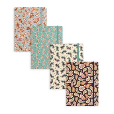 LIBRETA CON GOMA M PAISLEY 4M HH26631066