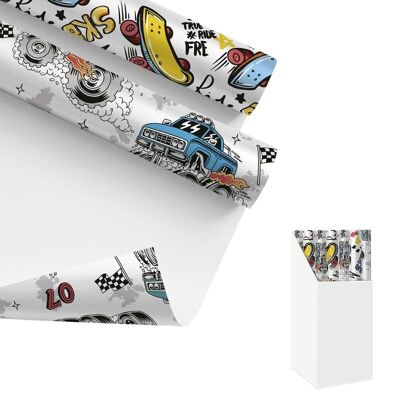 CARTA REGALO 200X70CM COCHES 2M HH3041141