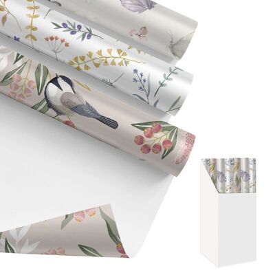 PAPEL REGALO 200X70CM FLORES 3M HH3041105