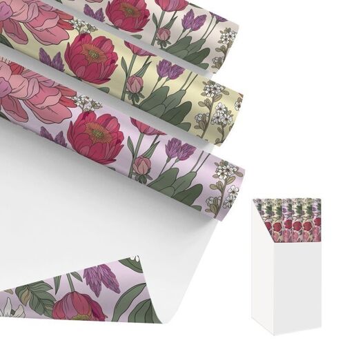 PAPEL REGALO 200X70CM FLORES 3M HH3041200