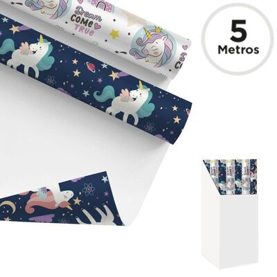 CARTA REGALO 500X70CM UNICORNI 2M HH3041173