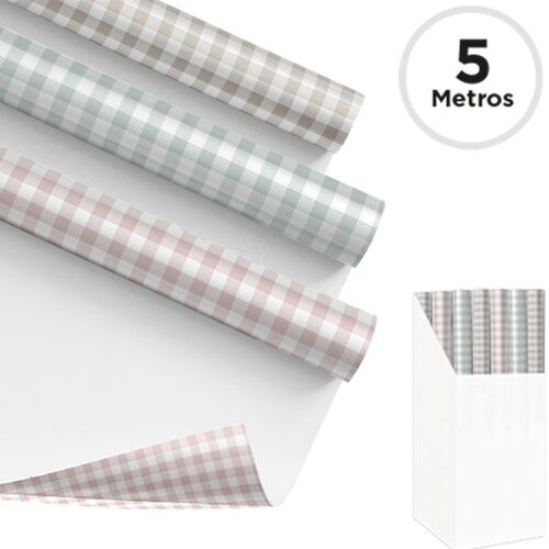 PAPEL REGALO 500X70CM VICHY 3M HH3041175