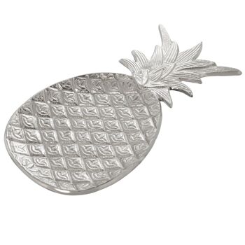 CENTRE MÉTAL ARGENT ANANAS 19X36CM ST11372 1