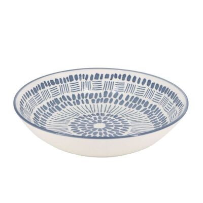 PLATO SOPERO 20,5CM ESTAMPADO GRIS AZULADO HH308121