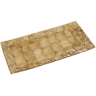 PERLMUTT MITTE 40X20CM TOASTKREISE _40X20X1,5CM ST37382