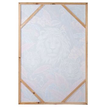 TABLEAU SUR TOILE 80X120CM 40% LION PEINT À LA MAIN _80X120X3CM ST69206 7