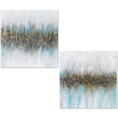 CANVAS PAINTING 80X80CM ABSTRACT ASSORTED 80X3X80CM ST69067