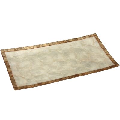 CENTRO MADREPERLA 40X20CM CORNICE TOAST NATURALE _40X20X1.5CM ST37425