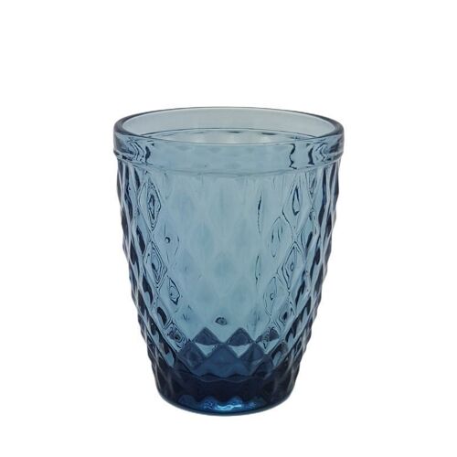 VASO 250ML CRISTAL GRABADO AZUL HH308317