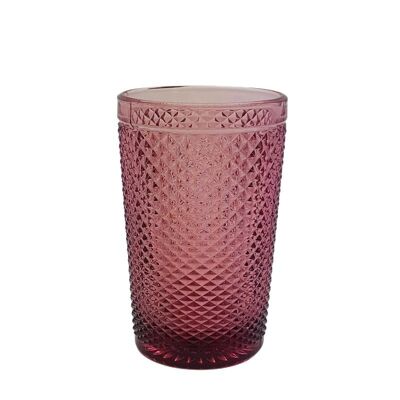 VASO 350ML CRISTAL GRABADO ROSE HH308302