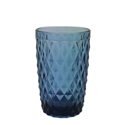 VASO 350ML CRISTALLO GRABADO AZUL HH308318