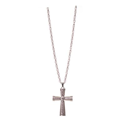 Cross Silver Necklace Metal