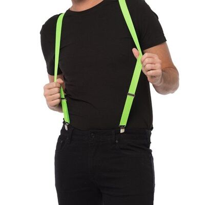 Suspenders Neon Green - Width 3 cm