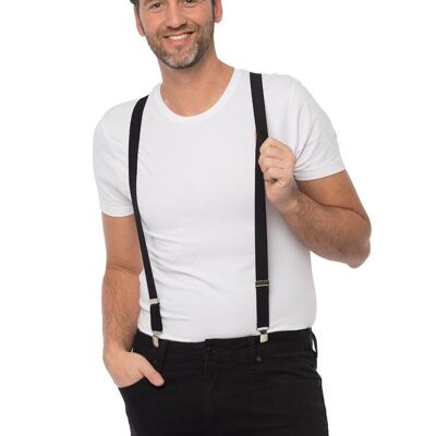 Suspenders Black - Width 3 cm