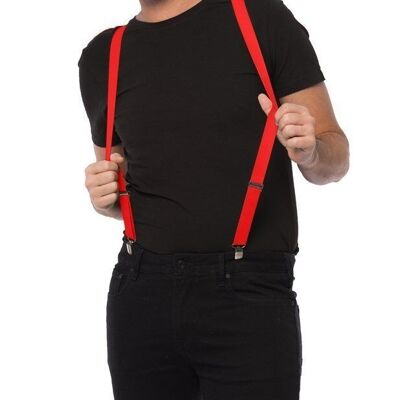 Suspenders Red - Width 3 cm
