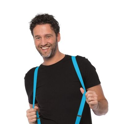 Suspenders Turquoise - Width 3 cm