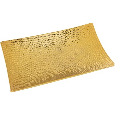 MITTE RECHT.GOLDENE KERAMIK 40X24X8CM ST52555