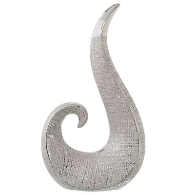 FIGURINE CÉRAMIQUE ARGENT 22X9X39CM ST52546