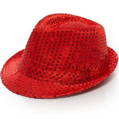 Cappello Di Paillettes Rosso