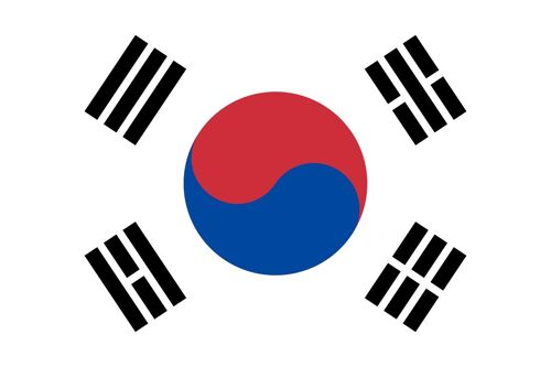 Country Flag South Korea 90 x 150 cm - 100% polyester