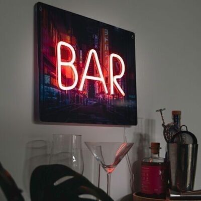 Large Neon Bar Light