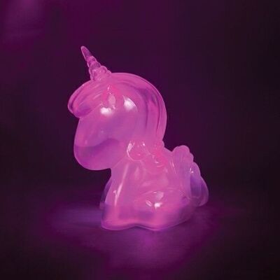 Luz ambiental de gelatina de unicornio