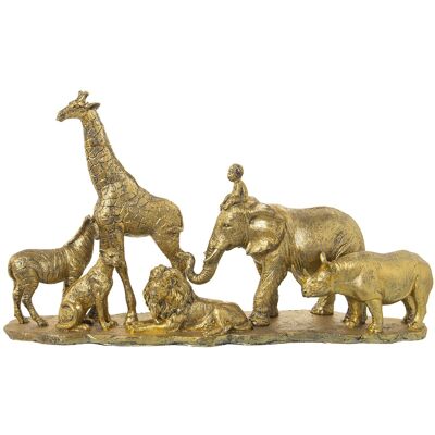 FIGURA ANIMALE DELLA GIUNGLA RESINTA 52X14X29CM ST49992