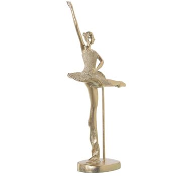 FIGURINE DANSEUSE DORÉE 24X11X37CM ST49799 3