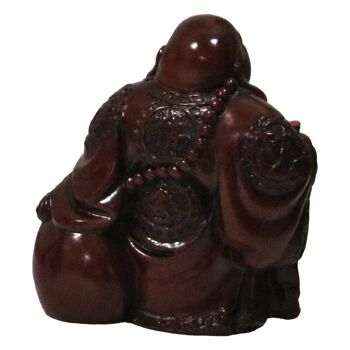 FIGURINE BOUDDHA PIERRE ROUGE _10X9X6 CM ST45171 4