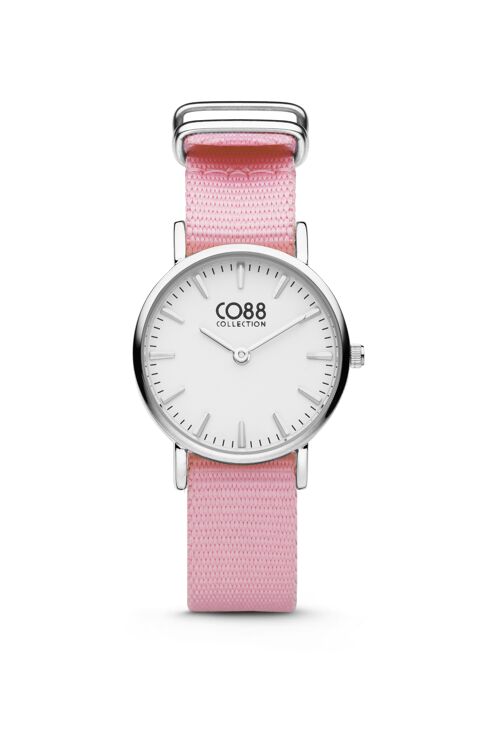 CO88 Watch 26MM White Dial, Pink Nato IPS