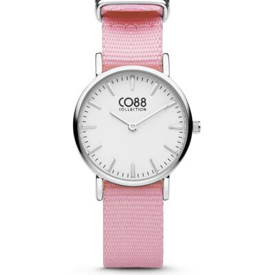 CO88 Watch 26MM White Dial, Pink Nato IPS