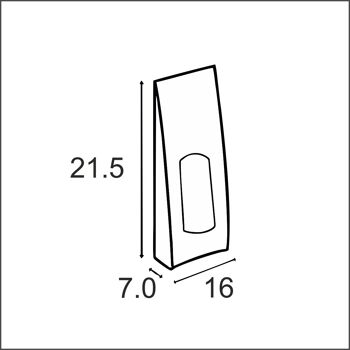 Sacs à fenêtre – 21.5×16+7cm – 100 pièces 2