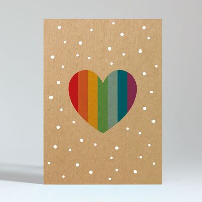 Postcard "Rainbow Heart"