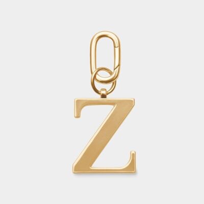 Z - Portachiavi con lettera in metallo dorato