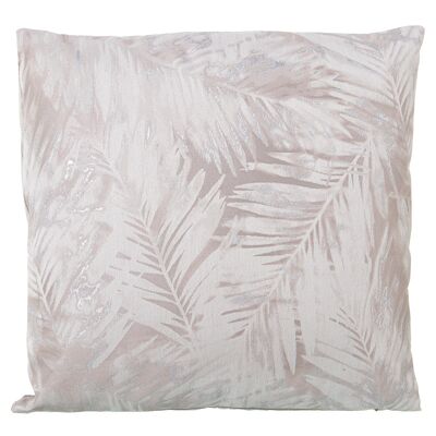 CUSHION 43X43CM POLYESTER CREMAC/ZIPPER 43X43CM ST50510