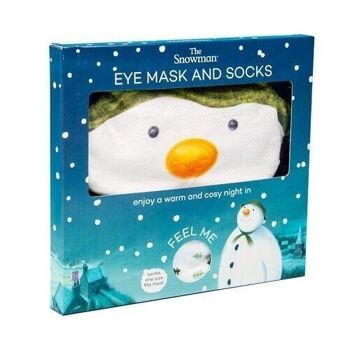 Masque pour les yeux et chaussettes bonhomme de neige 3