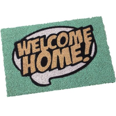 COCONUT FIBER DOORMAT 40X60CM-WELCOME HOME- COLORS 40X60X2CM ST63297