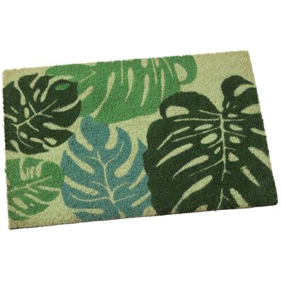 Fußmatte aus Kokosfaser, Blätter, 40 x 60 x 2 cm, ST63271