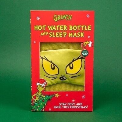 The Grinch Hot Water Bottle & Eye Mask Set